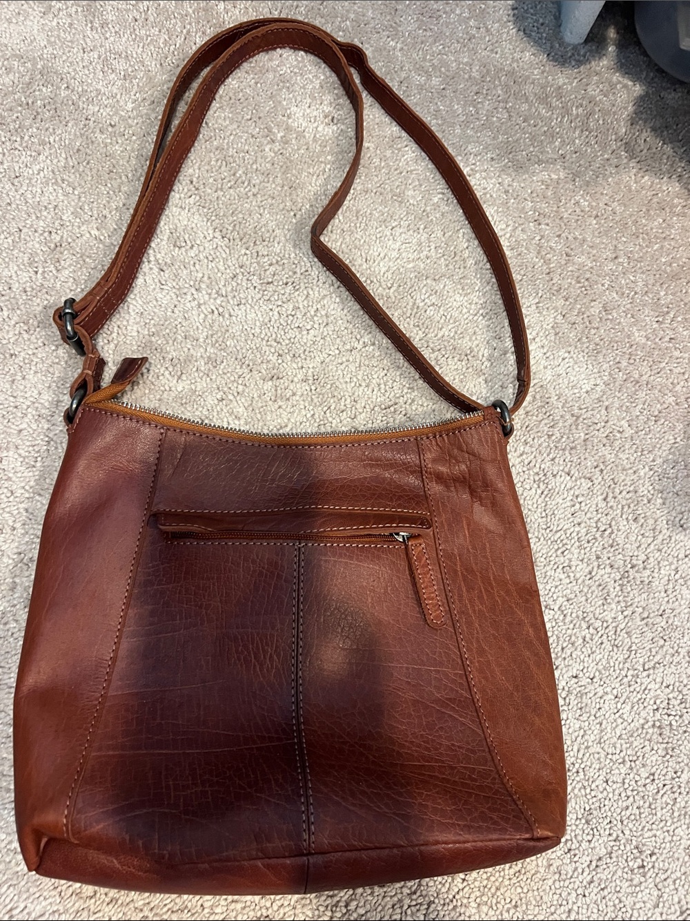 Women’s Brown Leather Crossbody Shoulder Bag
